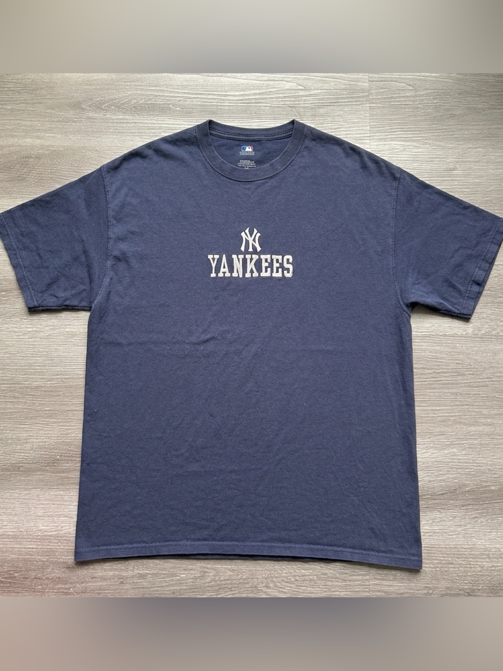 NY Yankees Y2k Men’s Vintage Embroidered Logo Short Sleeve T-shirt